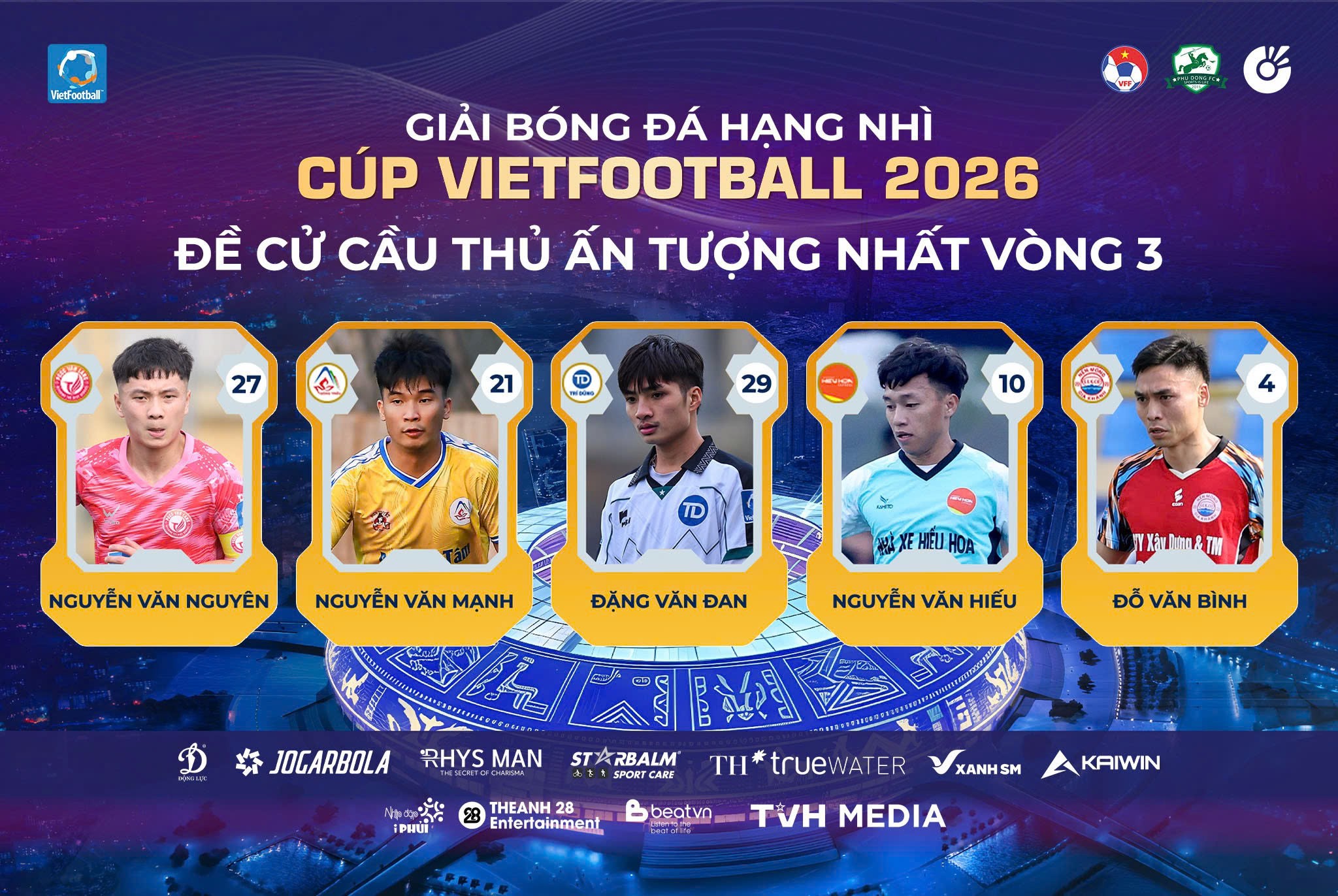 Bình chọn cầu thủ ấn tượng nhất vòng 3 HL2-S8